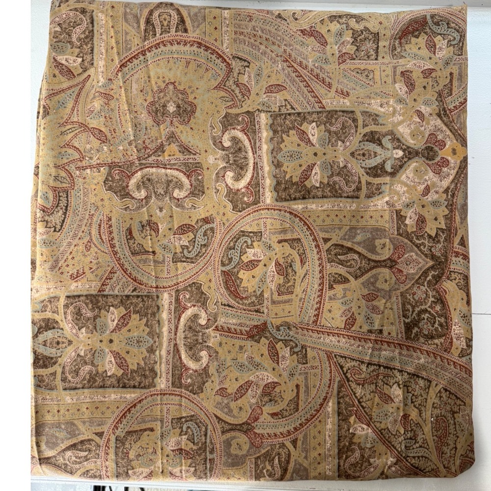 Ralph Lauren BellosguardoDuvet Cover King Brown Gold Paisley Italy Retired